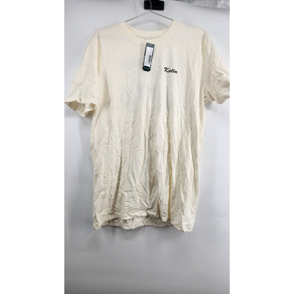 Katin Men's Large Off-White Breezy Graphic T-Shirt NWT 100% Cotton